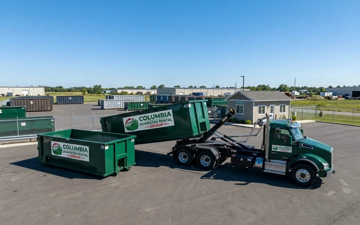 Dumpster rental in Thompson's Station TN Roll-off dumpster rental serving Thompson's Station, TN